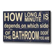 bathroom sign--long wait